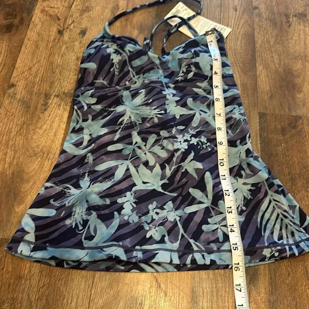 Athleta A-C Triangle Printed Tankini sz XS NWT - Picture 3 of 6